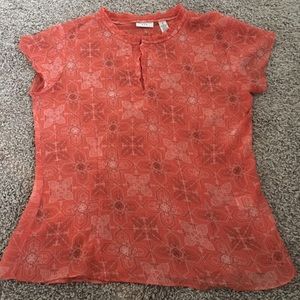 Covington Sheer Short Sleeve Top